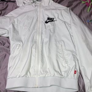 White Nike bomber teens women’s